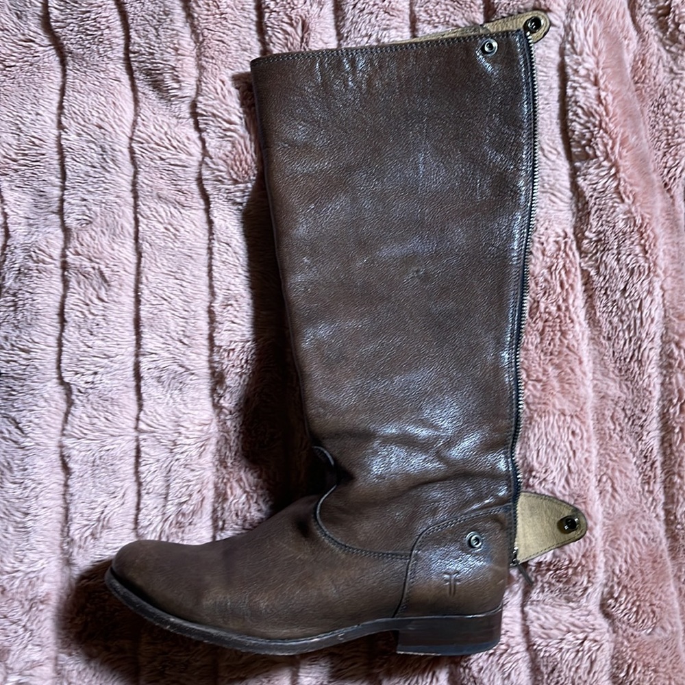 Frye Olive Green Riding Boots - Picture 4 of 11